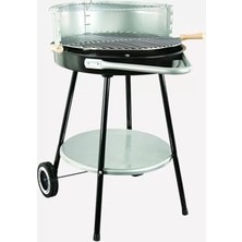 Nuvvo Grillstar Arizona Kömürlü Mangal, Tekerlekli, Yüksekliği Ayarlanabilir Izgaralı, 43 x 43 x 83 cm