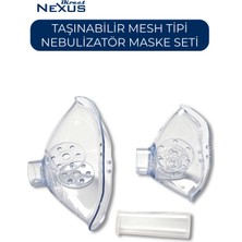 Taşınabilir Mesh Nebulizatör Maske Seti, Hafif ve Pratik Kullanım