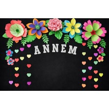 Promisebackdrop2 Anneler Günü Kutlu Olsun,canım Annem Okul Etkinlik Kumaş Fon 150X 200 cm