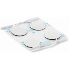 Yumuşak ve Güçlü Yapışkanlı Yuvarlak Tens Pedi, 4'lü Set