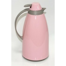 Nishev.com Evini Sev Cam Iç Hazneli Vakumlu Termos 1.0 Litre - Sıcak ve Soğuk Tutucu Pembe
