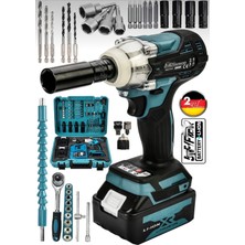 Profesyonel Darbeli Matkap ve Vidalama Seti, 32 Parça, Güçlü ve Çok Yönlü