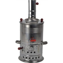 Nuvvo Zarif Iş Tek Musluklu Semaver 3,5 Litre Piknik Semaveri Kömürlü Semaver Odunlu Semaver 4655655552