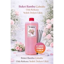 Freyr Buket Oda Kokusu 1 Litre Yedek Dolum Likiti — Bambu Çubuklu Reed Diffuser