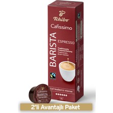 Tchibo Cafissimo Barista Espresso 2 Adet Kapsül Kahve Yoğun Fındık Aroması ile Uyumlu