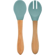 NW NessiWorld Mama Kaşığı ve Çatal Seti Aqua Green