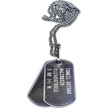 Single Sword Orjinal Asker Künyesi - Lazer Kazıma - Army Dog Tag