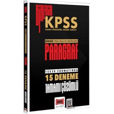 Yargı Yayınevi 2026 Birebir Kpss Paragraf Tamamı Çözümlü 15 Deneme Sınavı