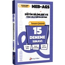 Dizgi Kitabevi 2026 Meb Ags Eğitim Bilimleri ve Türk Milli Eğitim Sistemi Tamamı Çözümlü 15 Deneme Sınavı
