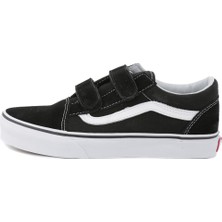 Vans Old Skool V Siyah Çocuk Ayakkabı Kız Çocuklar İçin Konforlu Tasarım ve Taban Tipi