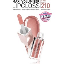 Alix Avien Maxivolumizer Lipgloss 210 - Sunny Glaze - Kalıcı ve Nemlendirici Ruj - Dolgunlaştırıcı Etki