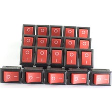 Hobialem 10 Parça Kırmızı Aç Kapa Anahtar Deney Seti Devre Anahtarı Ölçüler 15 mm x 21 mm