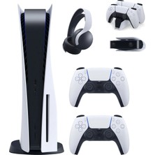 Sony Playstation 5 İthalatçı 2.Dualsense Kontrolcü ile 825 GB Beyaz Oyun Konsolu