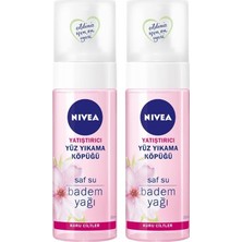 Nivea Yatıştırıcı Yüz Yıkama Köpüğü Kuru Ciltler İçin Arındırıcı Etki 150 ml Saf Su Badem Yağı 2 Adet
