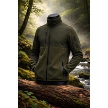 Vatan Tekstil Erkek Slim Fit Tam Fermuarlı 4 Cepli Dik Yaka Softshell Garnili Polar