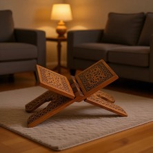 Hayrat Neşriyat Konya Ahşap Rahle Yakmalı Ahşap Küçük Boy 45 cm Kahverengi El İşçiliği ile Tasarlanmış