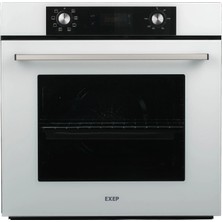 exep ef-260 beyaz ankastre fırın(71 litre-turbo fan/soğutma fan-8 programlı- kurulum)