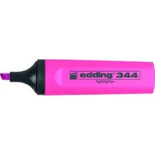 Edding 344 Pembe Fosforlu Kalem 2-5 mm Kesik Uç Özelliği ile Etkili İşaretleme