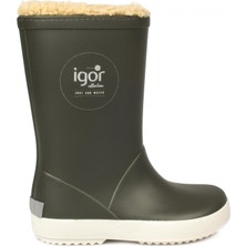 Igor İgor 10207K Splash Nautico Haki Çocuk Çizme Poliüretan Dış Materyal ile Su Geçirmez Özellik