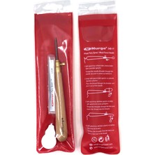 Nurge Ticaret Nurge Ahşap Saplı Punch İğnesi Seti 3 İğneli Eğlenceli Hobi Malzemesi