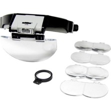 Periboia Lens Takmalı 5 Lenslı LED Lambalı Şapka Tip Büyüteç