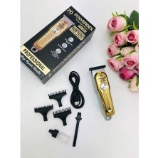 Powerdex PD-880 Profesyonel Altın Renk Ense Sakal Çizim Traş Makinası Kablosuz Kullanım Özelliği