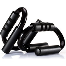 Leyaton Siyah Profesyonel Şınav Aleti Push Up Stands 100 kg Taşıma Kapasitesi ile Kolay Kullanım