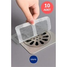 Lataris 10 Adet Gider Kapatıcı Pislik Tutucu Kendinden Yapışkanlı Fileli Gider Süzgeçi