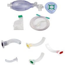 Yetişkin Suni Solunum Maskesi ve 5 Adet Yumuşak Airway Seti