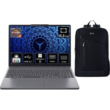 Lenovo Ideapad Slim 3 Amd Ryzen 7 7735HS 16GB 512GB SSD Windows 11 Pro  15.3" Taşınabilir Bilgisayar 83K70098TR + Boz Çanta Hediye