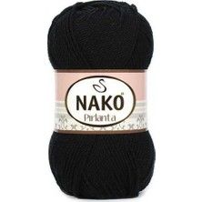 Nako Pırlanta 217 Mikro Akrilik 100gr 225m Nm.2.3 Özellikli Siyah Renk İp