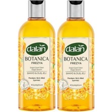 Dalan Botanica 500 ml x 2 Adet Frezya Kokulu Duş Jeli Doğal Çiçek Özleri ile Temizlik