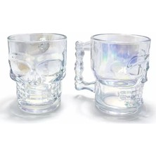 LTG Nova 2'li Şeffaf Cam Kurukafa Kupa Bardak Seti