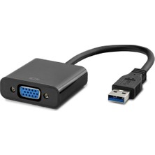 Periboia Usb3.0 To VGA F Çevirici 1080P Siyah HDX7779