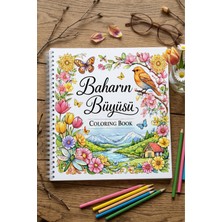 Z&R Craft Baharın Büyüsü Coloring Book Boyama Kitabı Rahatlatıcı Keyifli Boyama Sayfaları