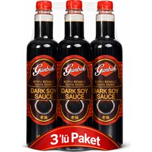 Günbak Koyu Renkli Soya Sosu 750 ml x 3 Adet