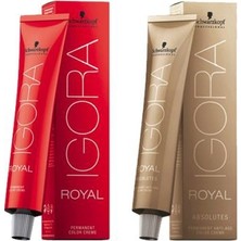 Schwarzkopf Igora Royal Siyah Saç Boyası 1-0 siyah 60 ml Amonyaklı Krem Formda Uzun Süre Kalıcı Etki