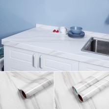 Periboia Açık Mermer Desenli Yapışkanlı Kaplama Kağıdı Büyük Boy 5 Metre