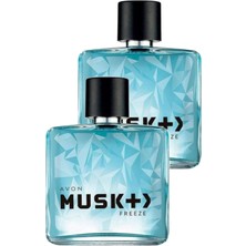 Avon  Erkekler İçin Musk Freeze EDT Parfüm 75 ml Baharatlı Koku İkili Set
