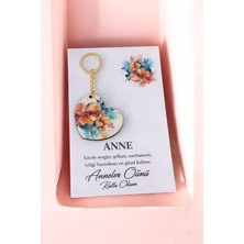 Masalsı Concept Anneler Günü Hediyesi 20 Adet Anneye Hediye Baskılı Anahtarlık Kartlı Jelatinli