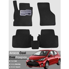 E-BİZ Toyota Yaris (2013-2019) Uyumlu Eva Paspas Tam Set–oto Paspas,araca Özel,su Geçirmez