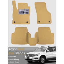 E-BİZ Volkswagen Tiguan (2007-2015) Uyumlu Eva Paspas Tam Set–oto Paspas,araca Özel,tam Koruma