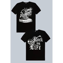 Rock&Roll Limp Sneaker, Hayatım Rock 2'li Kadın Tshirt Eko Paket