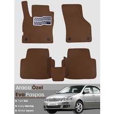 E-BİZ Toyota Corolla E120 Sedan (2000-2007) Uyumlu Eva Paspas Tam Set–oto Paspas,araca Özel