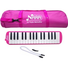 Nara 32 Tuşlu Melodika Pembe Renkli Bez Çanta ile Müzik Keyfi Sunan Taşınabilir Alet