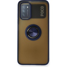 Sb Shopping 9t Kılıf Montreal Yüzüklü Kapak - Lacivert