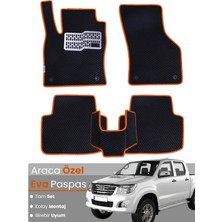 E-BİZ Toyota Hilux (2004-2015) Uyumlu Eva Paspas Tam Set–oto Paspas,araca Özel,su Geçirmez