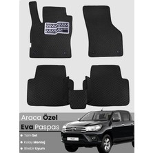 E-BİZ Toyota Hilux (2015-2025) Uyumlu Eva Paspas Tam Set–oto Paspas,araca Özel,su Geçirmez