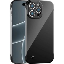 Fenza iPhone 14 Pro Max Uyumlu Kamera Korumalı Yanları Açık Sararmaz Sert Mika Şeffaf Kılıf