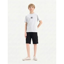 Broco Erkek Kız Çocuk Kombini Alt-Üst Takım Şort   Baskılı T-Shirt No Rules